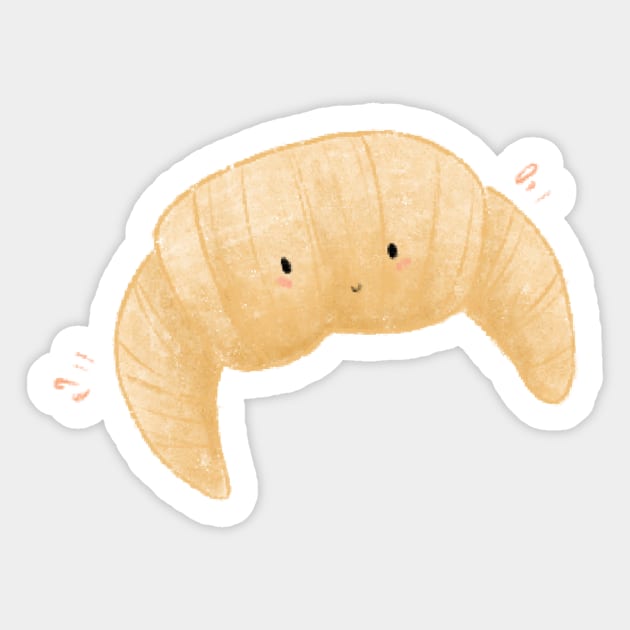 Bread and croissant Sticker by Mydrawingsz